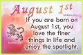 Famous birthdays for August 1